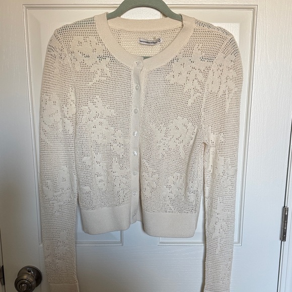 Abercrombie & Fitch Floral Open Knit Cardigan - Picture 6 of 8